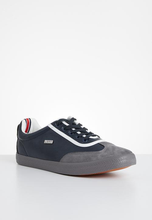 UrbanArt - LA 13 lea sneaker - grey & navy 