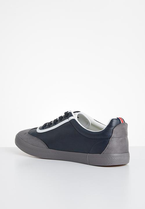 UrbanArt - LA 13 lea sneaker - grey & navy 