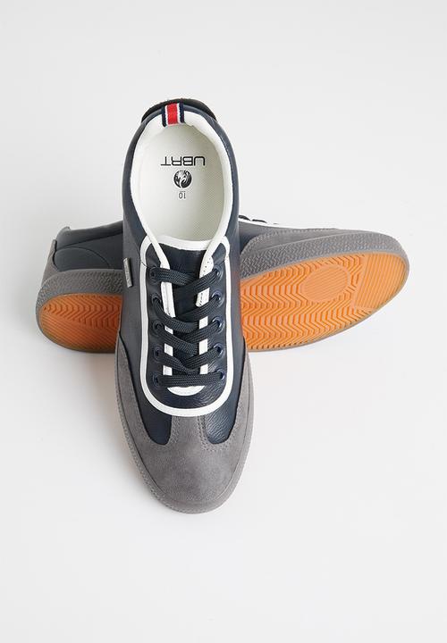 UrbanArt - LA 13 lea sneaker - grey & navy 