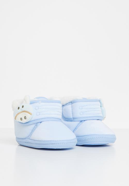 Pop Candy - Boys bunny booties - blue