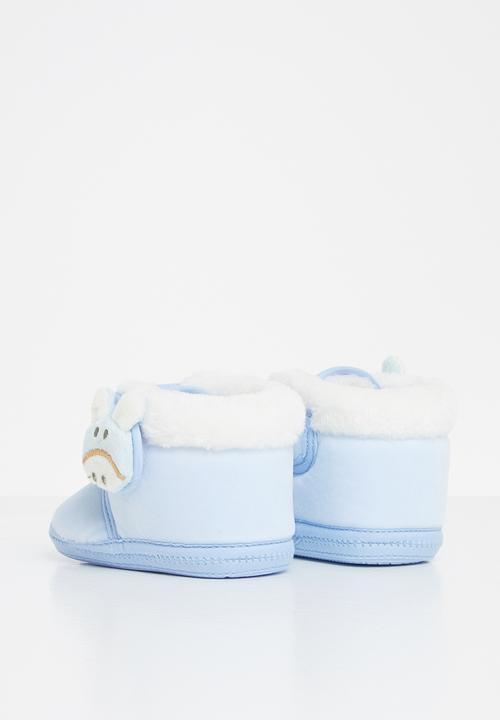 Pop Candy - Boys bunny booties - blue