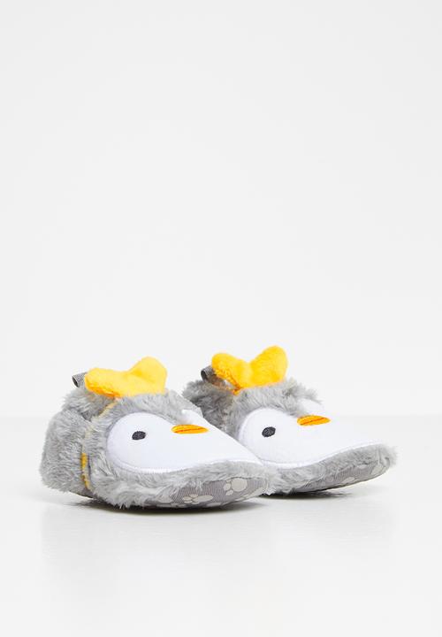 Pop Candy - Penguin booties - grey