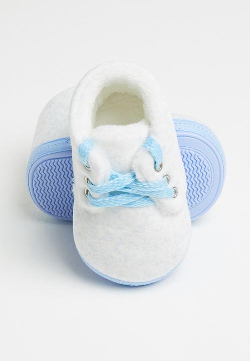 Pop Candy - Boys lace up booties - blue