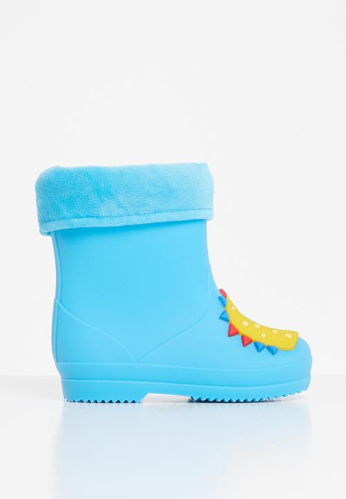 Pop Candy - Boys dino rain boots - blue