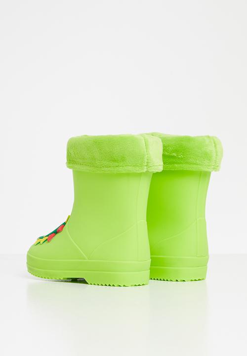 Pop Candy - Boys dino rain boots - green