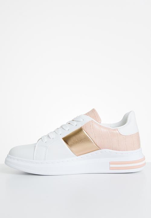 KANGOL - Stella sneaker - white & pink