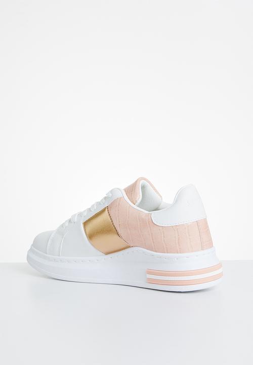 KANGOL - Stella sneaker - white & pink