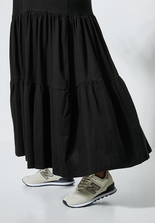 Superbalist - Knit tiered dress - black