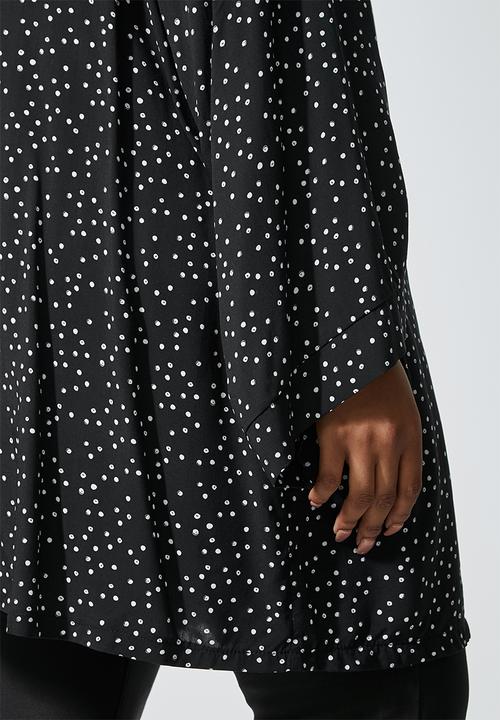 Superbalist - Short shacket - black & white 