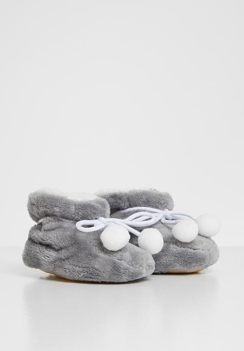 Pop Candy - Baby boys slippers - charcoal
