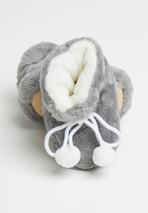 Pop Candy - Baby boys slippers - charcoal