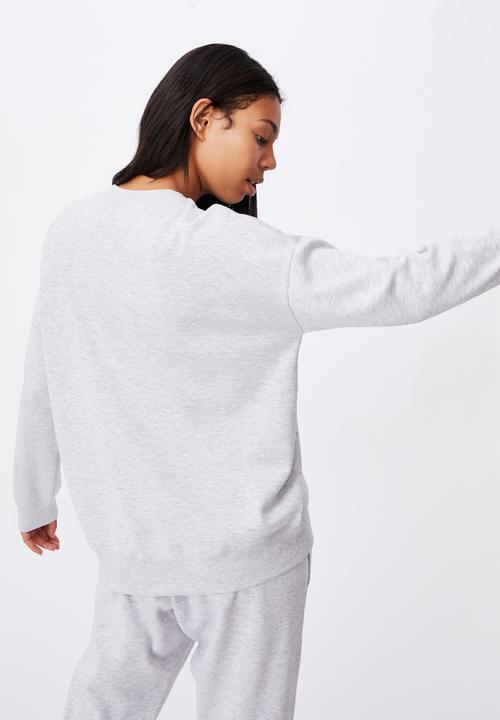 Cotton On - Lifestyle long sleeve crew top - grey