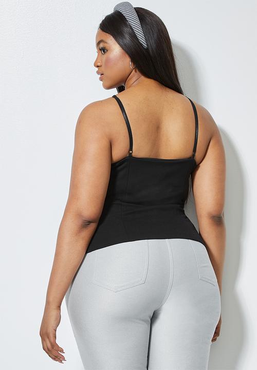 Superbalist - Ponti corset cami - black