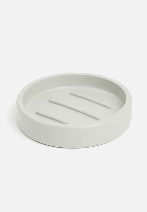 Sixth Floor - Otto polyresin soap dish - grey