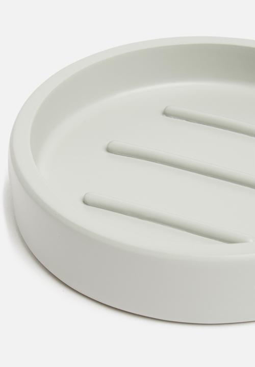Sixth Floor - Otto polyresin soap dish - grey