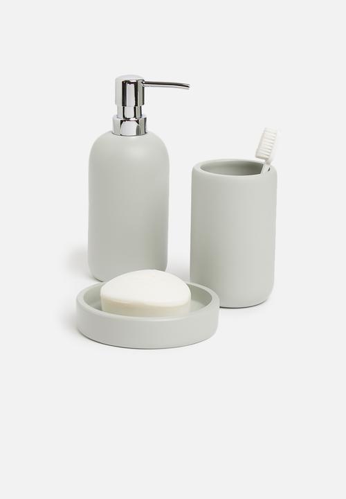 Sixth Floor - Otto polyresin soap dish - grey