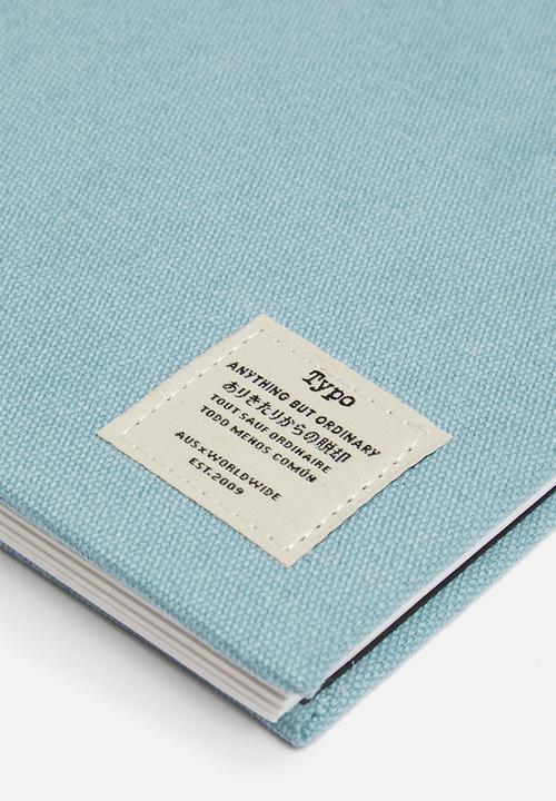Typo - A4 spiral sketch book - blue