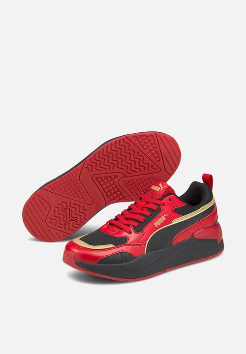 PUMA - X-ray 2 square - high risk red-puma black-puma team gold