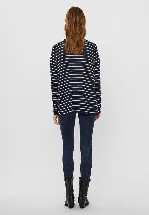Vero Moda - Brianna long sleeve cardigan - navy