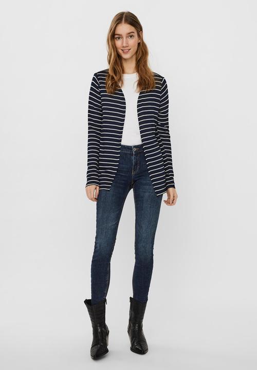Vero Moda - Brianna long sleeve cardigan - navy