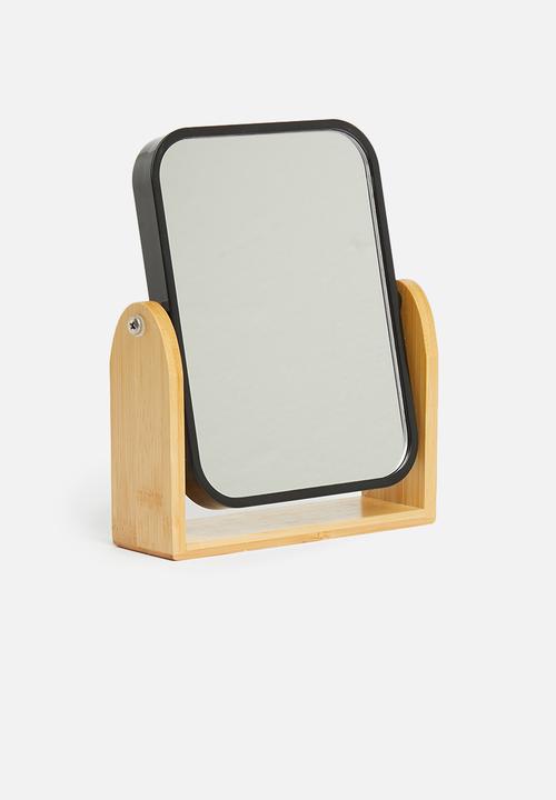 Sixth Floor - Sam table mirror - black & natural