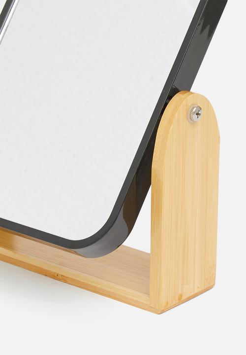 Sixth Floor - Sam table mirror - black & natural