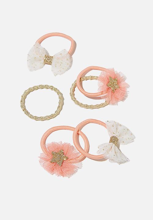 Cotton On - Hannah hair ties - pink