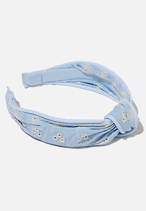 Cotton On - Knotted headband - blue