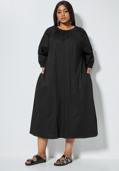 Superbalist - Volume midi with pockets - black