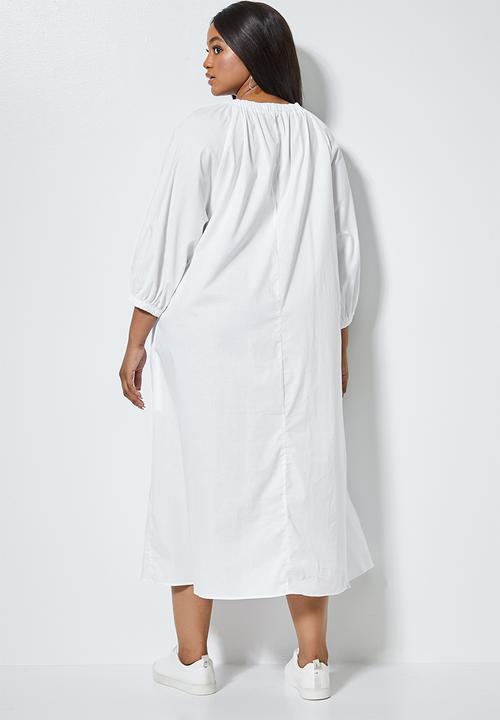 Superbalist - Volume midi with pockets - white