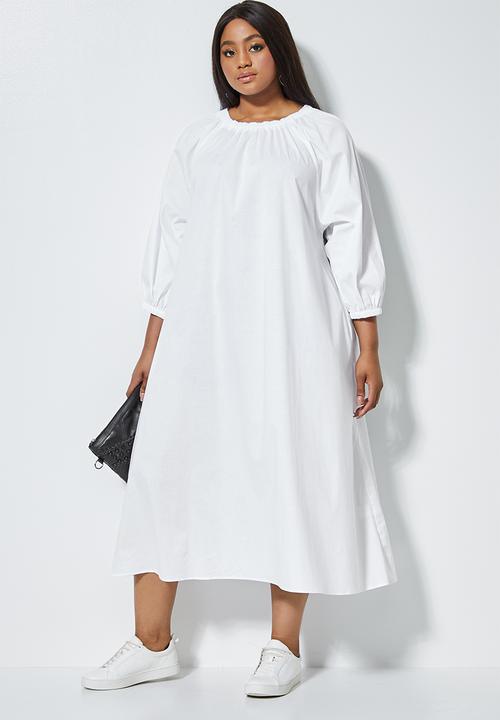 Superbalist - Volume midi with pockets - white