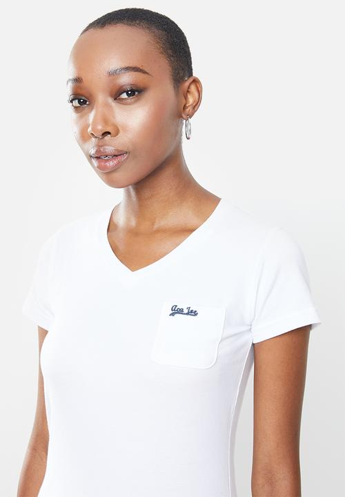 Aca Joe - Aca joe v neck T-shirt - white