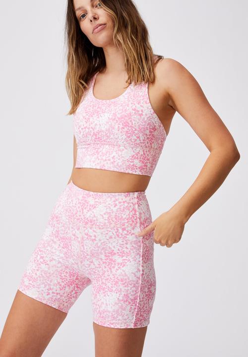 Cotton On - Ultimate booty bike short - wild splatter pinks