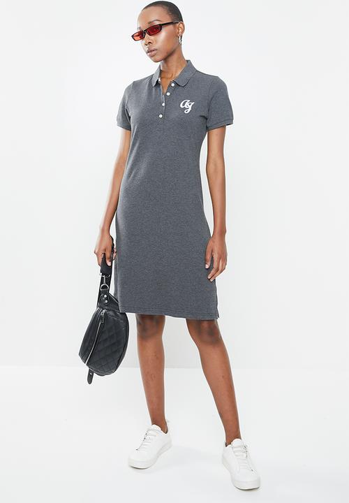 Aca Joe - Aca joe big logo golf dress - charcoal
