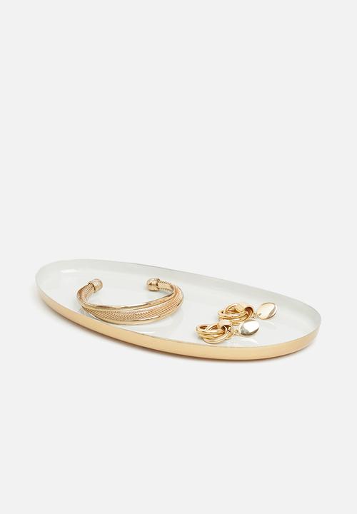 H&S - Oval tray - light grey