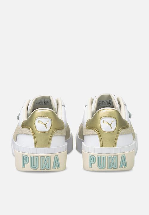 PUMA - Cali soft glow wn's - puma white-eggnog-blue glow-puma team gold