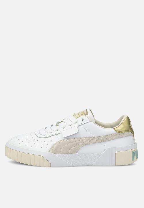 PUMA - Cali soft glow wn's - puma white-eggnog-blue glow-puma team gold