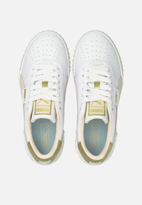 PUMA - Cali soft glow wn's - puma white-eggnog-blue glow-puma team gold