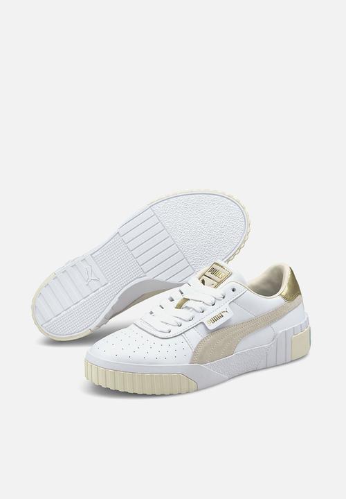 PUMA - Cali soft glow wn's - puma white-eggnog-blue glow-puma team gold