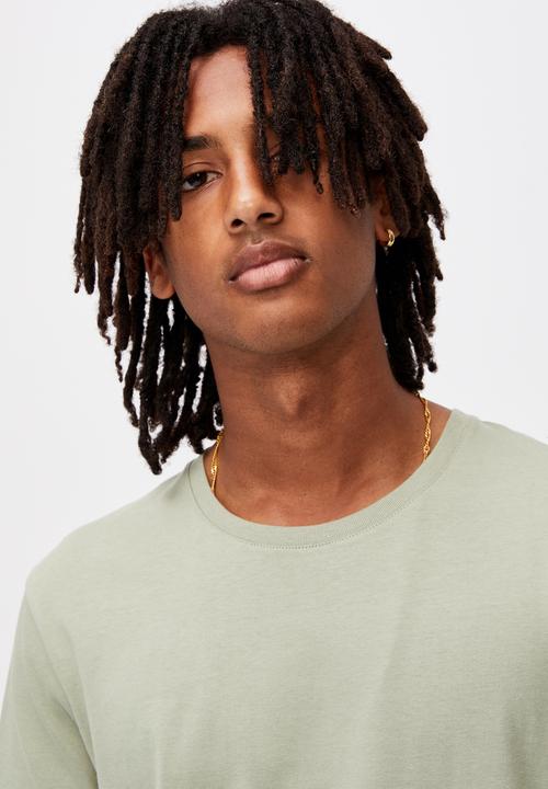 Factorie - Curved T-shirt - sage
