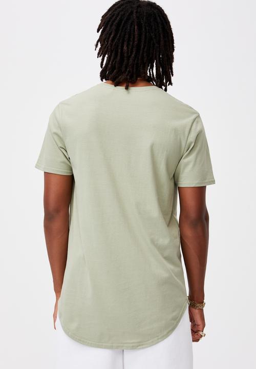 Factorie - Curved T-shirt - sage