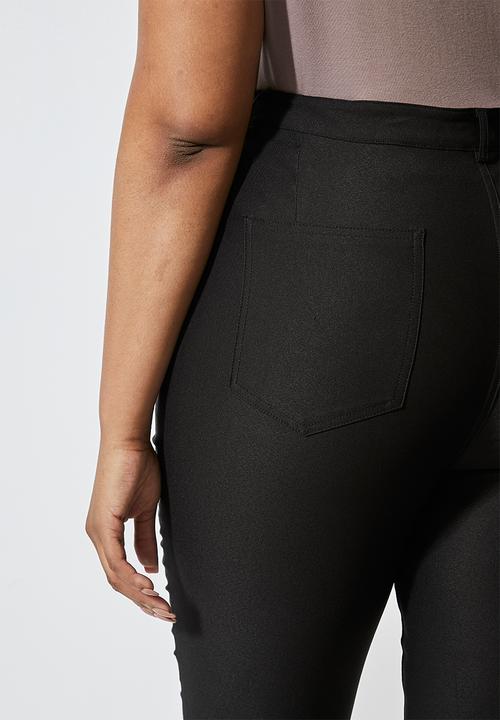 Superbalist - Stretch twill trousers(plus) - black