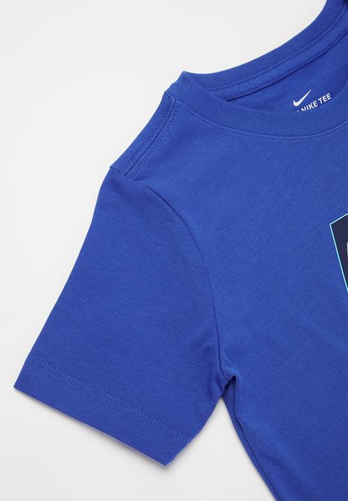 Nike - B nsw tee nike swoosh glow - blue