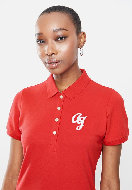Aca Joe - Aca joe big logo golf dress - red