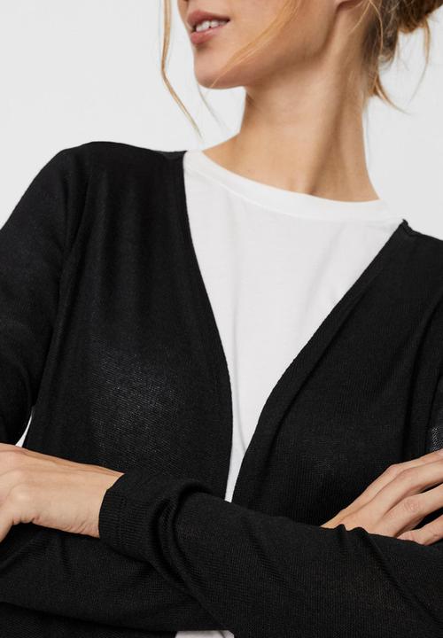 Vero Moda - Brianna long sleeve cardigan - black
