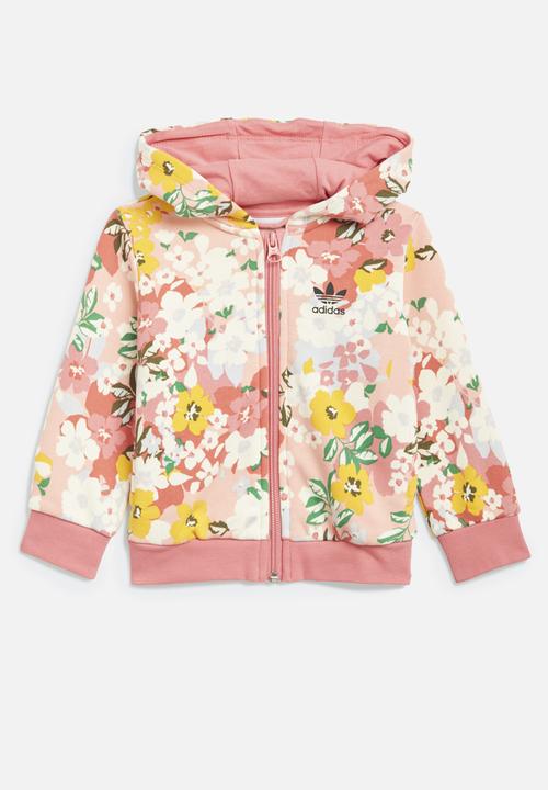 adidas Originals - Full zip hoodie set - trace pink
