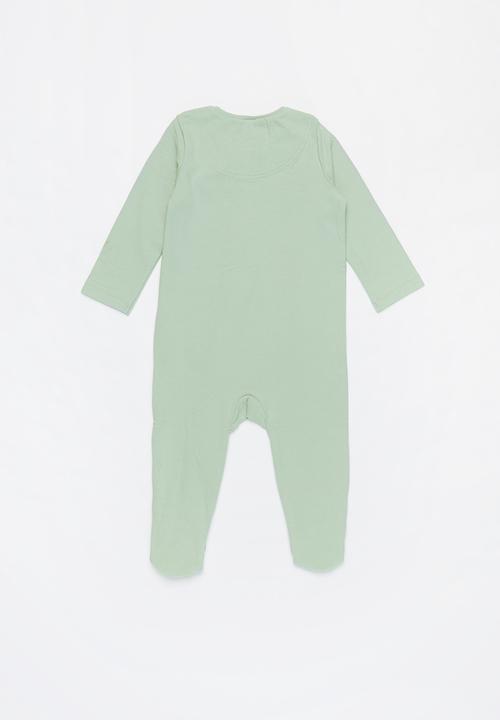 Cotton On - 3 Pack long sleeve zip romper - grey & green