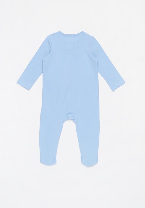 Cotton On - 3 Pack long sleeve zip romper - blue 