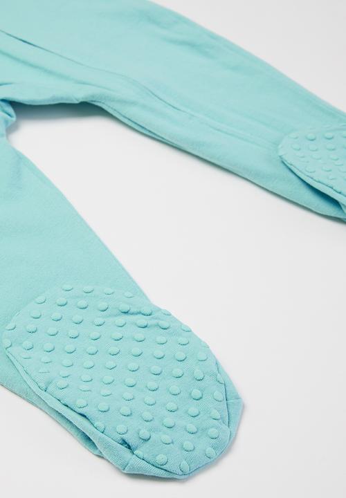 Cotton On - 3 Pack long sleeve zip romper - blue 