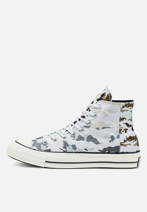 Converse - Chuck 70 blocked camo hoop hunter m hi - white/carbon grey
